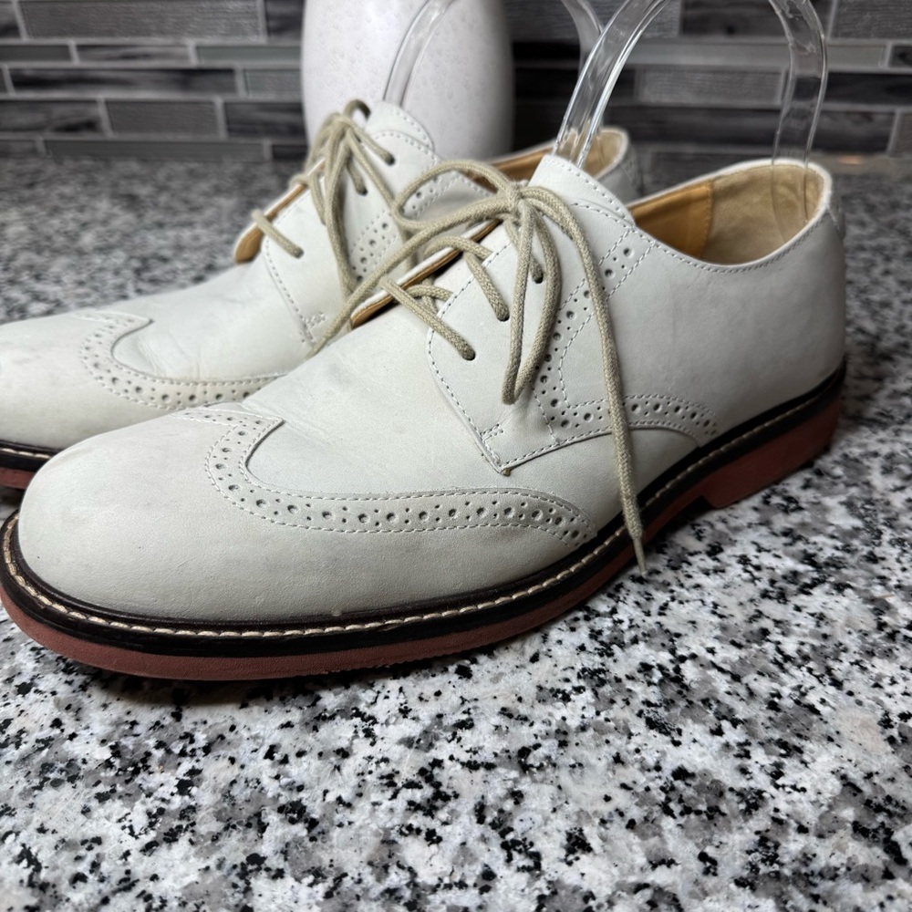 Johnston & Murphy Men’s Oxford Wing Tip Dress Shoes Size 9.5 - Picture 4 of 9